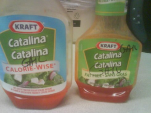 Catalina, fat free & calorie wise
